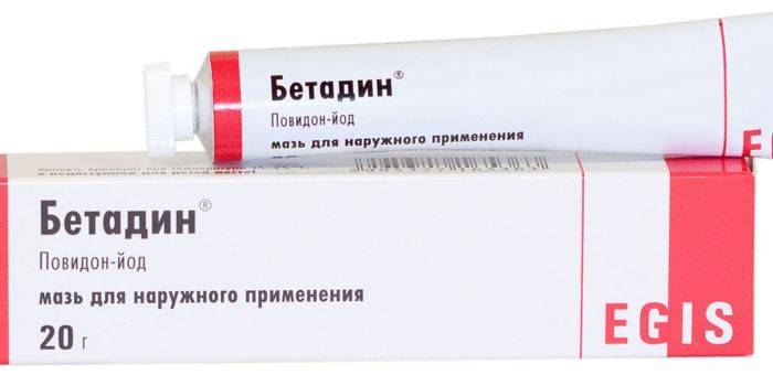 Maść Betadine w opakowaniu