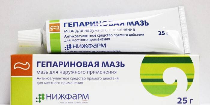 Maść heparynowa w opakowaniu