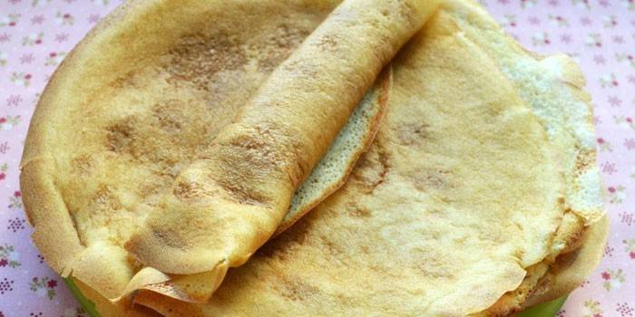 Panquecas em um prato