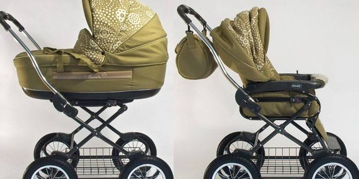 Carrinho de bebê ROAN Marita no inverno e no verão