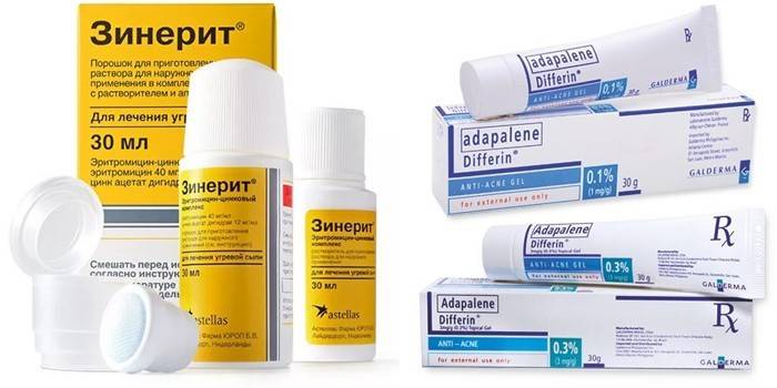 Gel Zinerit e Adapalen