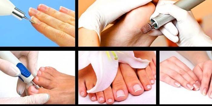 Manicure e pedicure de hardware