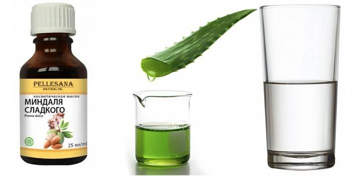 Ingredientes da lavagem do cabelo