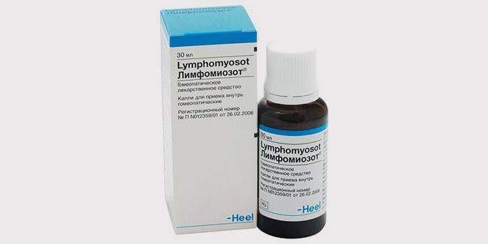 Kvapky na perorálne podanie Lymphomyozot