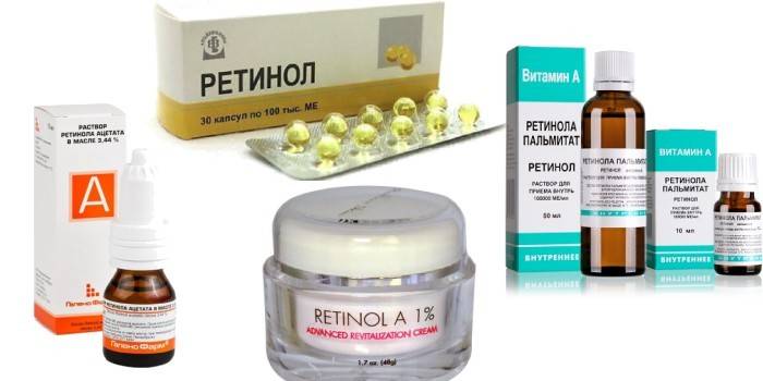 Formas de liberación de retinol