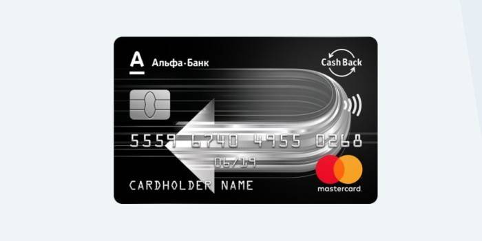Platba kreditnou kartou Alfa-Bank