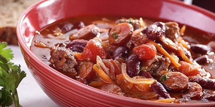 Bean Meat Polievka