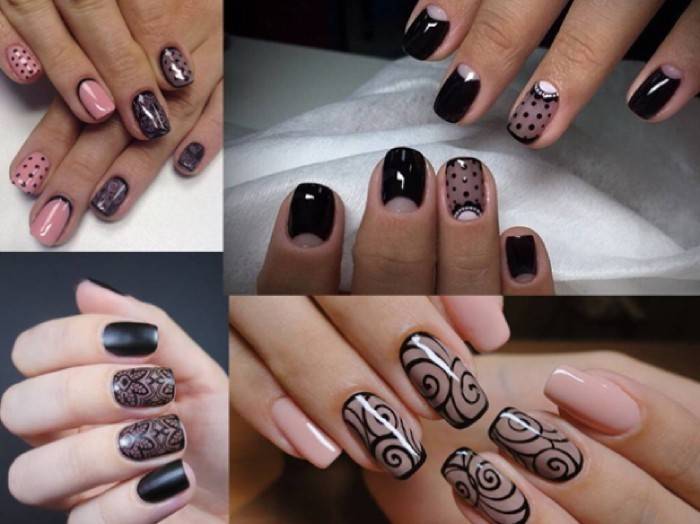 Zdjęcie manicure z welonem