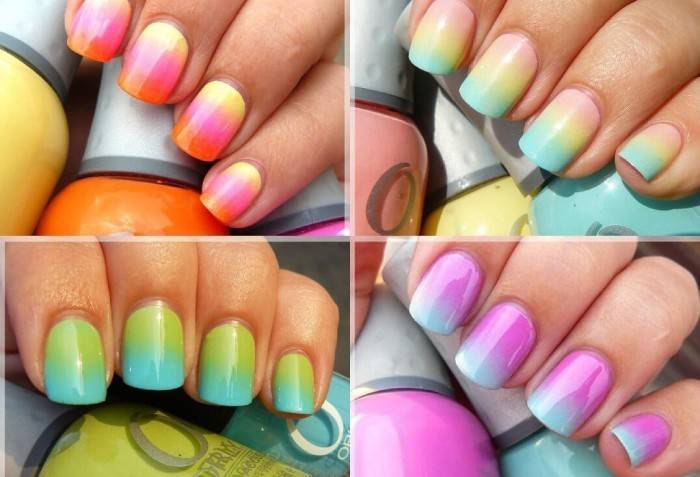 Tipos de ombre nas unhas
