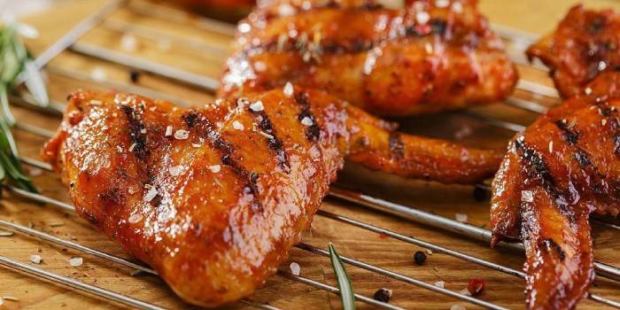 Alitas en salsa de mostaza y miel