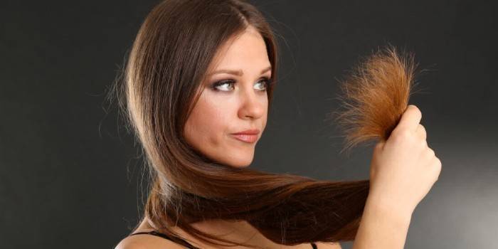 Pontas duplas de cabelo