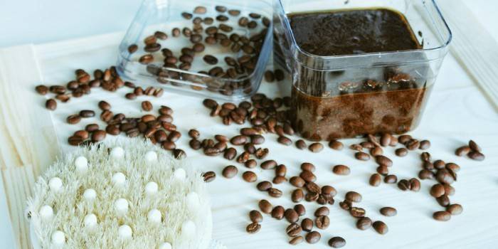 Esfoliação de café