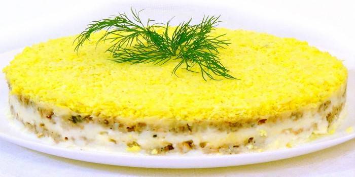Mimosa Puff Salad