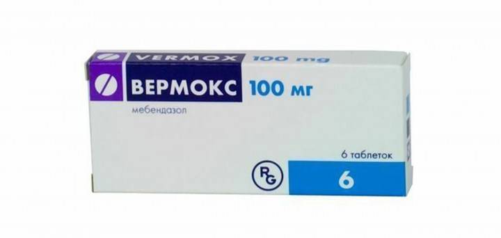 Balenie Vermox