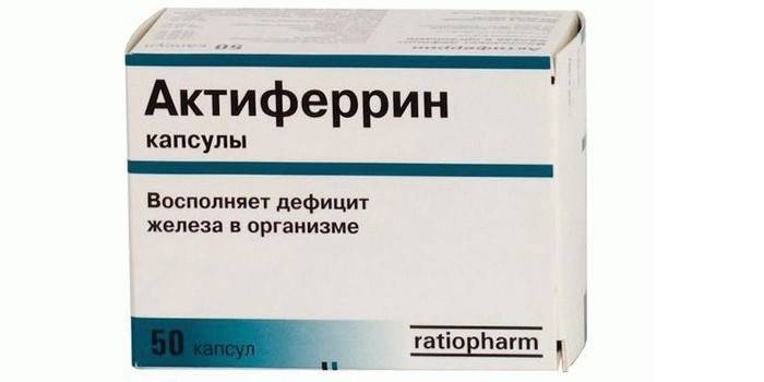 Balenie kapsuly Actiferrin