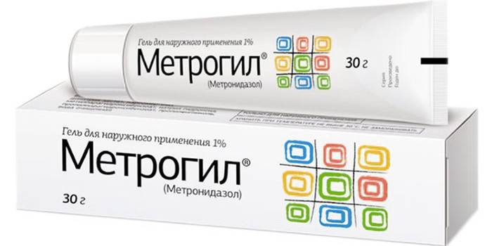Balenie s metrogilným gélom