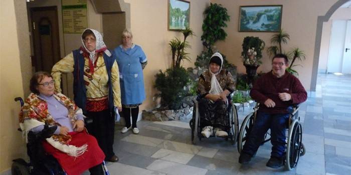 Discapacitados en un sanatorio