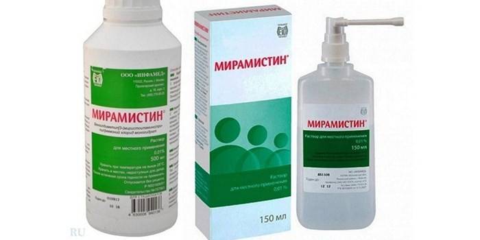 Miramistin droga de varias formas de liberación