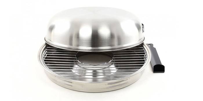 Grelhador a gás em aço inox d504 em aço inoxidável