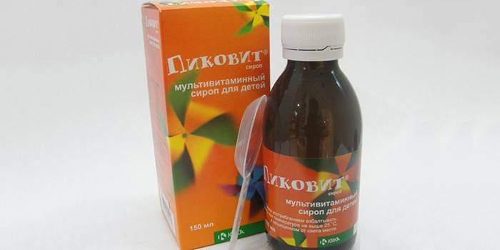 Xarope multivitamínico para crianças Pikovit
