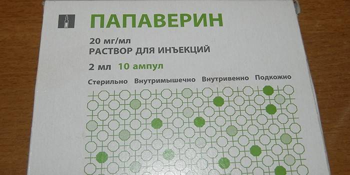 Papaweryna w zastrzykach