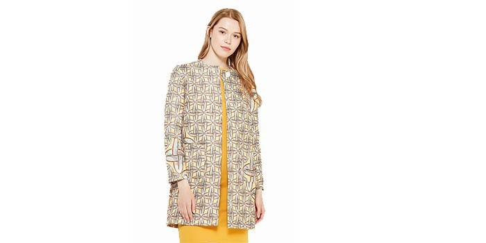 Chica en jacquard abrigo de verano 1001 VESTIDO