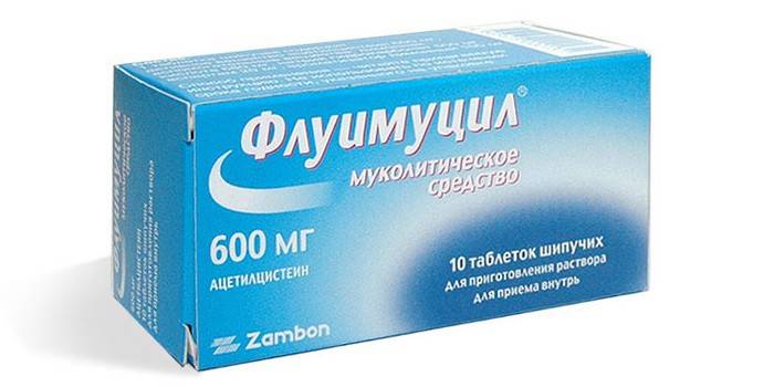 Lek Fluimucil w opakowaniu