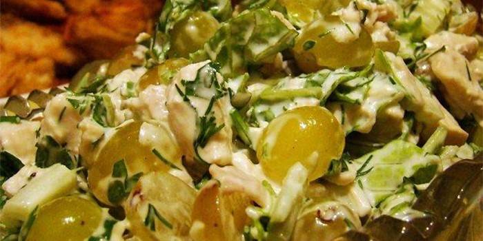 Con manzana y uva