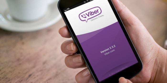 Viber messenger na ekranie smartfona