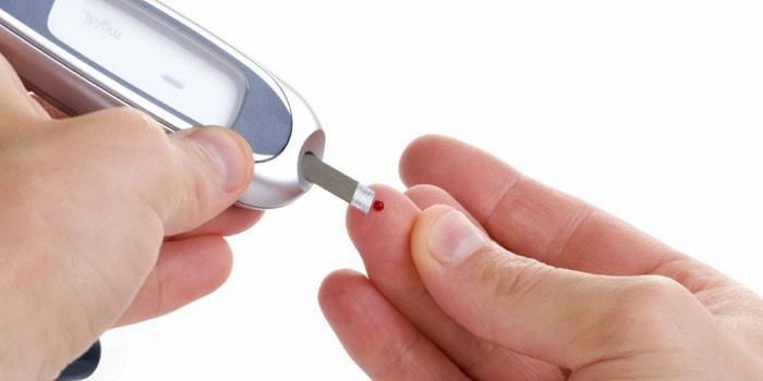 Teste de açúcar no sangue