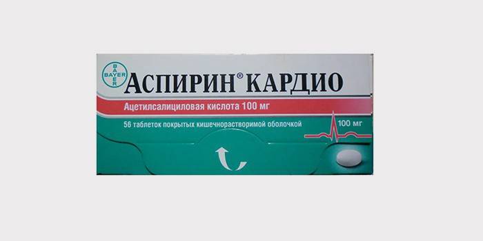Balenie Aspirin Cardio v balení
