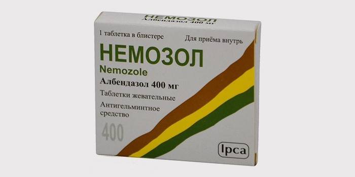 Nemozole comprimidos por embalagem