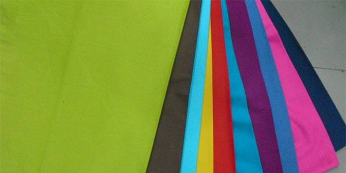 Cores diferentes de tecido spandex