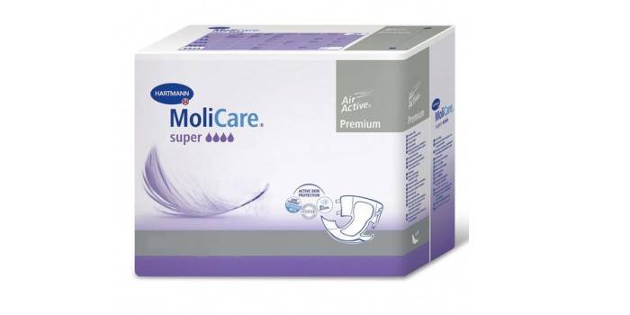 Opakowania na pieluchy dla dorosłych Molicare Premium Super Large