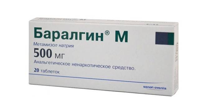 Tabletki Baralgin M. w opakowaniu