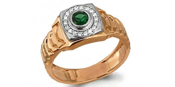 Anillo de sello Sokolov de hombre
