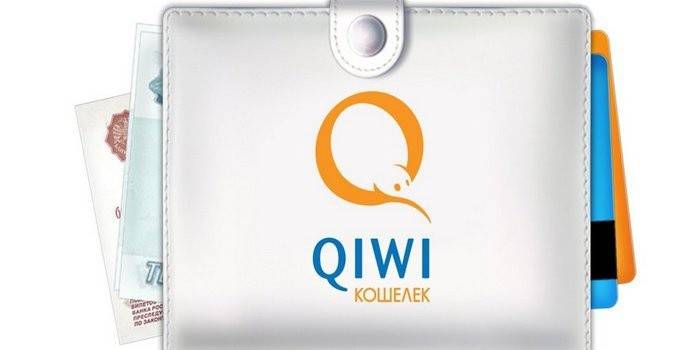 Portfel z logo Qiwi