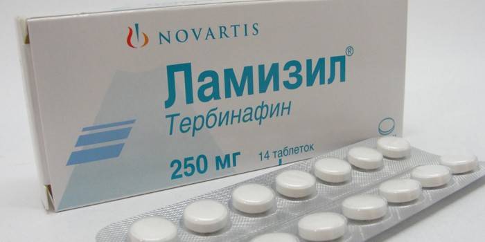 Balenie tabliet Lamisilu