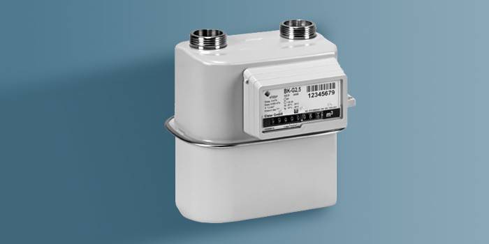 Medidor de gas doméstico