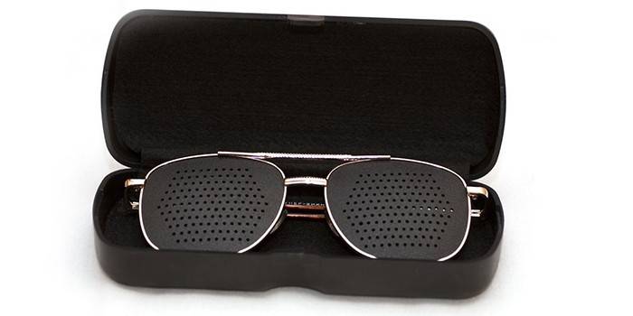 Perforowane okulary Symulator Super-Vision w walizce