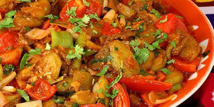 Okra s paradajkami
