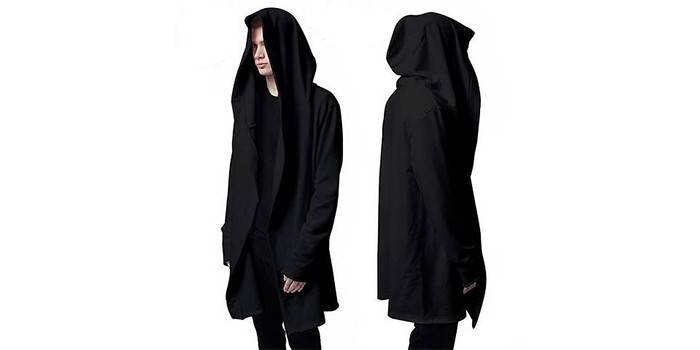 Cárdigan Urban Classics Mantle para hombre, negro