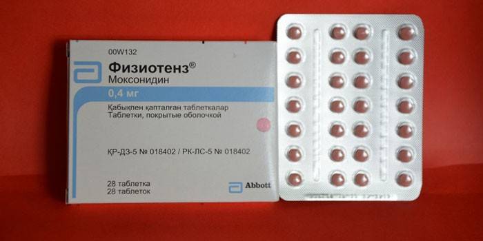 Tablety Physiotens v balení