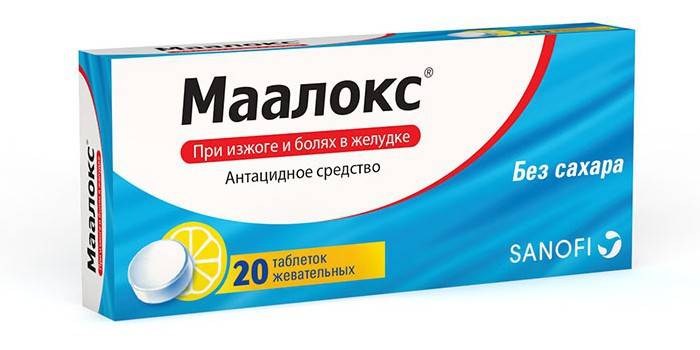 Maalox comprimidos em cartela