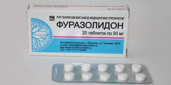 Balenie furazolidónových tabliet