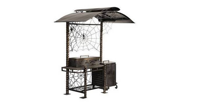 Grande churrasco com telhado e fumeiro MS-99