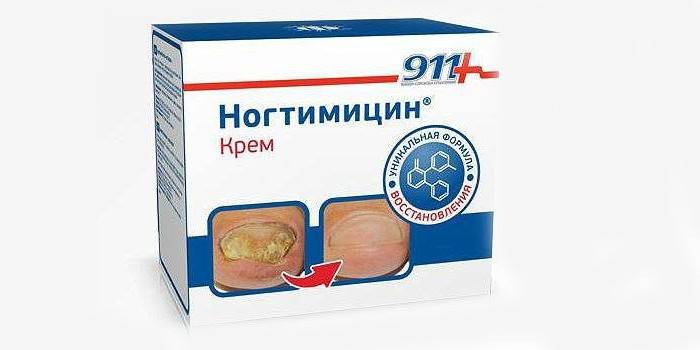 Krém Nogtimycín 911 v balení
