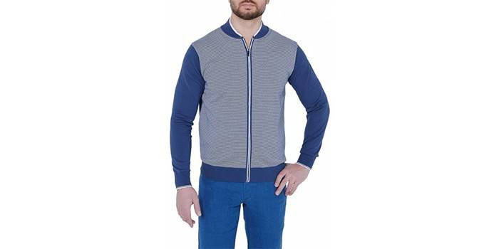Cudgi Cardigan con cremallera para hombre