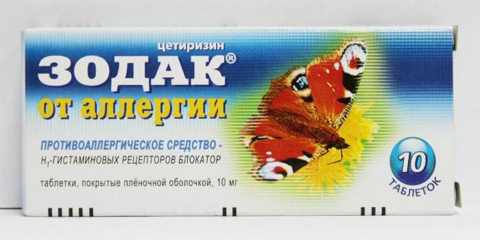 A droga Zodak no pacote