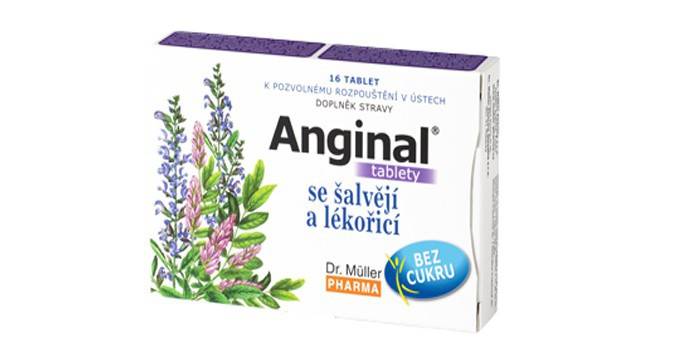 Envasado de la droga Anginal